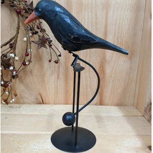 Crow Tin and Wood Balance Toy